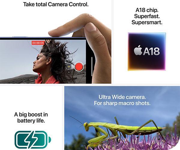 APPLE iPhone 16 Smartphone 5G a18 bionic chip