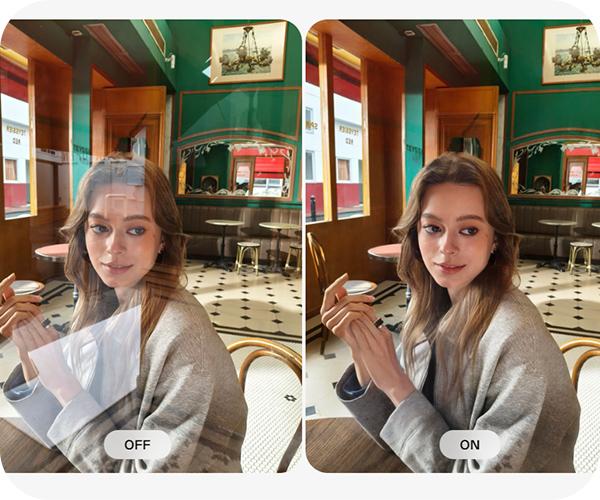 OPPO Reno 13 F 5G smartphone AI Reflection Remover