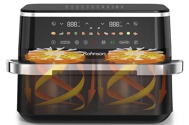 ROHNSON R-28019 Dual Φριτέζα Αέρος