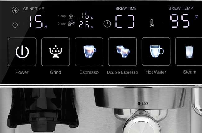 IZZY ΙΖ-6026 Home Barista Ημιαυτόματη Μηχανή touch οθόνη