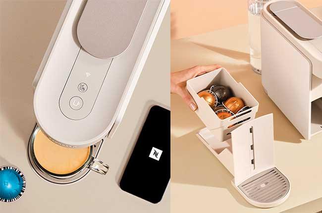 DELONGHI ENV200.W Μηχανή Καφέ Nespresso Vertuo Up Pearl