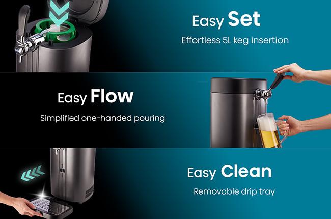 HISENSE Beer Dispenser HBD5A 5Lt διανεμητης μπυρας