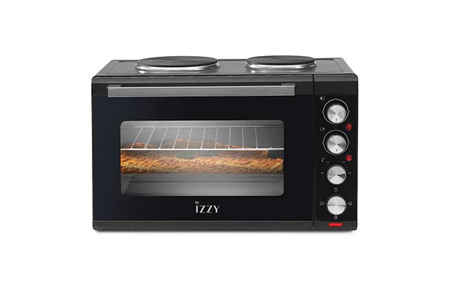 IZZY IZ-8015 Φούρνος με 2 Εστίες 48Lt