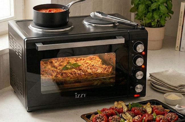 IZZY IZ-8015 Φούρνος με 2 Εστίες 48Lt