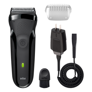 BRAUN 300BLK Series 3 Ξυριστική Μηχανή Επαναφορτιζόμενη