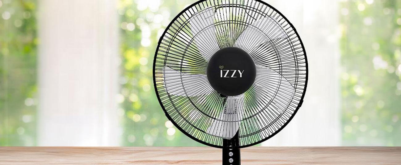 IZZY IZ-9023 Επιτραπέζιος Ανεμιστήρας 16'' 50W Μαύρο