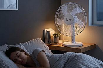 IZZY IZ-9023 Επιτραπέζιος Ανεμιστήρας 16'' 50W Λευκό