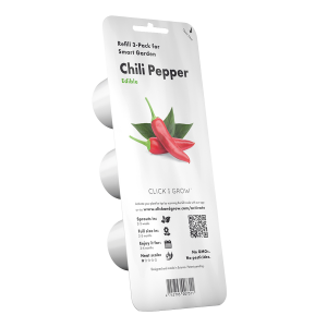 Σπόροι CLICK & GROW Για Mini Πιπεριές Chilly Με Το Χώμα Τους (3 Τεμάχια)