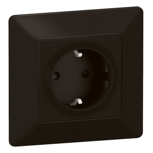 LEGRAND Valena Life Συνδεδεμένη Πρίζα Σούκο with Netatmo Black