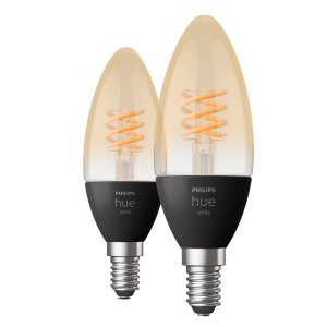 PHILIPS Hue White Ambiance Fil Candle Έξυπνος Λαμπτήρας 4.5W E14 (2 τεμάχια)