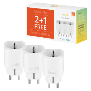 HOMBLI Έξυπνη Πρίζα (2 + 1 Τεμάχια)