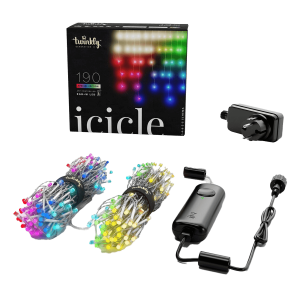 Διάφανα Έξυπνα Λαμπάκια RGB + White TWINKLY Icicle 190LED