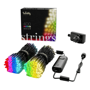 Έξυπνα Λαμπάκια RGB + White TWINKLY Strings 400LED με Μαύρο Καλώδιο 32 Μέτρα