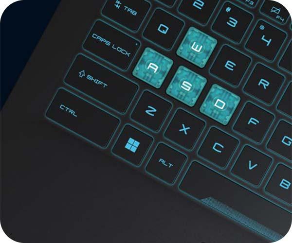 MSI Cyborg 15 laptop πληκτρολόγιο