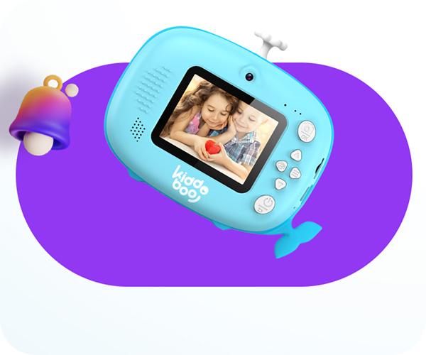 KIDDOBOO FotoFun 2 Instant Camera Whale Blue