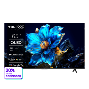 TCL 65P7K 65'' QLED 4K Google TV Τηλεόραση Black