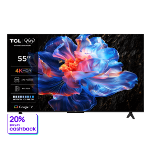 TCL 55P6K 55'' 4K Google TV Τηλεόραση Black