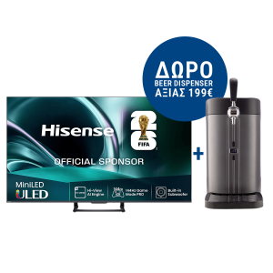 HISENSE 65U7Q 2026 65'' Mini LED 4K Vidaa TV Τηλεόραση Black