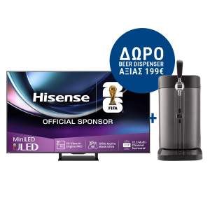 HISENSE 65U7Q PRO 65'' Mini LED 4K Vidaa TV Τηλεόραση Black