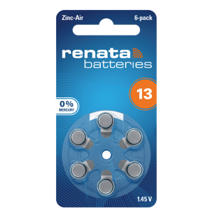 RENATA Μπαταρίες Ακουστικών Βαρηκοΐας ZA13 (6 Tεμάχια)
