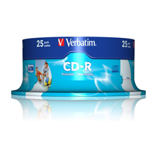 VERBATIM CD-R80 Cake 25 Printable x52