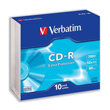 VERBATIM CD-R 80 SLIM Case (Κουτί 10 Τεμ.) x52
