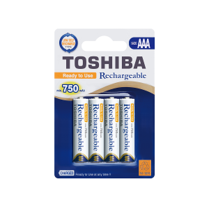TOSHIBA επαναφορτιζόμενες μπαταρίες AAA (4 Τεμάχια)