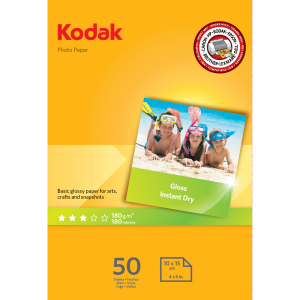 KODAK φωτογραφικό χαρτί εκτύπωσης (Photo Gloss) 10x15 180gr. 50Φ