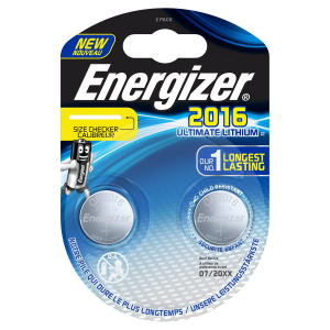 ENERGIZER μπαταρίες λιθίου Performance Ultimate Lithium CR2016 (2 τεμάχια)