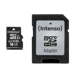 INTENSO κάρτα μνήμης Micro SDHC UHS-I Professional 16GB με αντάπτορα