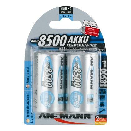 ANSMANN rechargeable batteries Ni-MH D HR20 8500 mAh 1.2V (2 psc)