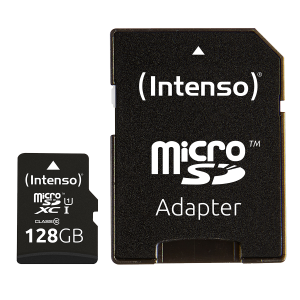 INTENSO κάρτα μνήμης Micro SDXC UHS-I Premium 128GB με αντάπτορα
