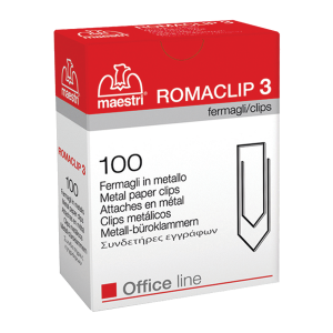 Συνδετήρες Νο 3 MAESTRI Romaclip (10 τεμάχια)