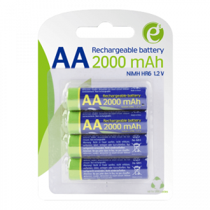 Επαναφορτιζόμενες μπαταρίες ENERGENIE AA Ni-MH 2000mAh (4 Τεμάχια)