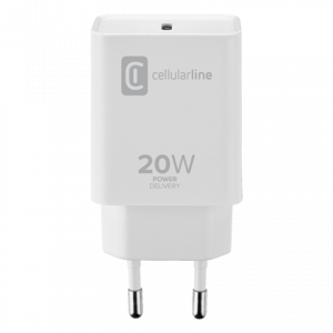 Φορτιστής Ταξιδίου CELLULAR LINE USB-C 20W Λευκό