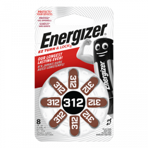 Μπαταρίες Ακουστικών Βαρηκοΐας ENERGIZER ZA 312 (8 Τεμάχια)