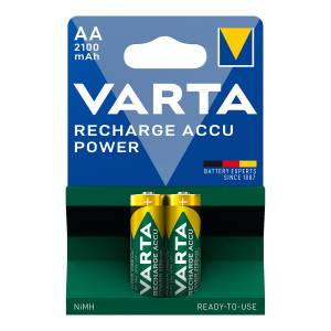 Επαναφορτιζόμενες Μπαταρίες VARTA AA 2100mAh (2 Τεμάχια)