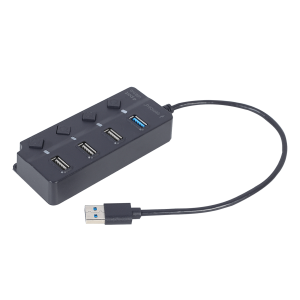 Hub USB 3.1/ USB 2.0 GEMBIRD με 4 Θύρες με Διακόπτες