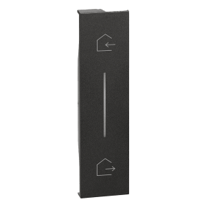 LEGRAND Living Now Πλήκτρο για Διακόπτη Master Αναχώρησης/ Άφιξης 1 Στοιχείο Black