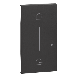 LEGRAND Living Now Πλήκτρο για Ασύρματο Διακόπτη Αναχώρισης/ Άφιξης 2 Στοιχείων Black