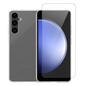 Διάφανη Θήκη + Γυαλί Προστασίας Οθόνης COSY για SAMSUNG Galaxy S23 FE