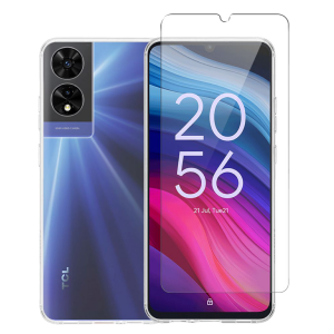 Διάφανη Θήκη + Γυαλί Προστασίας Οθόνης COSY για TCL 505