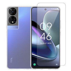 Διάφανη Θήκη + Γυαλί Προστασίας Οθόνης COSY για TCL 50 5G