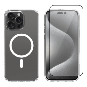 Διάφανη Θήκη COSY Acrylic MagSafe + Γυαλί Προστασίας Οθόνης με Πλαίσιο για iPhone 16 Pro Max