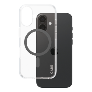 Διάφανη Θήκη Flagship CARE by Panzerglass Urban Combat με Black MagSafe για iPhone 16