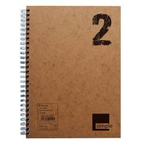 Τετράδιο Simple ΝΕΟΧΑΡΤ 17Χ25 2 θεμάτων 60 Σελίδες