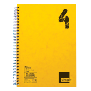 Τετράδιο Simple ΝΕΟΧΑΡΤ 17Χ25 4 Θεμάτων 120 Σελίδες