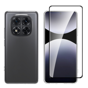 Διάφανη Θήκη + Γυαλί Προστασίας Οθόνης με Πλαίσιο COSY για XIAOMI Redmi Note 14 Pro 5G