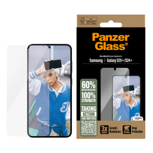 Γυαλί Προστασίας Οθόνης με Πλαίσιο PANZERGLASS Ultra - Wide Fit για SAMSUNG Galaxy S25+/ S24+