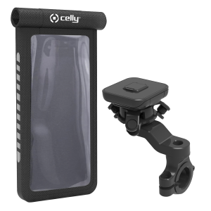Universal Βάση Στήριξης Μηχανής/ Ποδηλάτου CELLY με Θήκη για Smartphone έως 6.9''